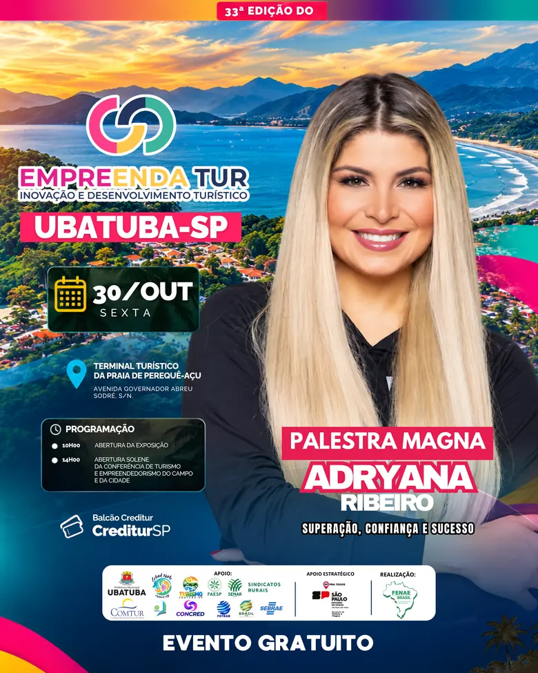 Palestra magna com Adryana Ribeiro — Empreenda Tur Ubatuba